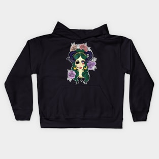 Horned Gypsy Girl Kids Hoodie